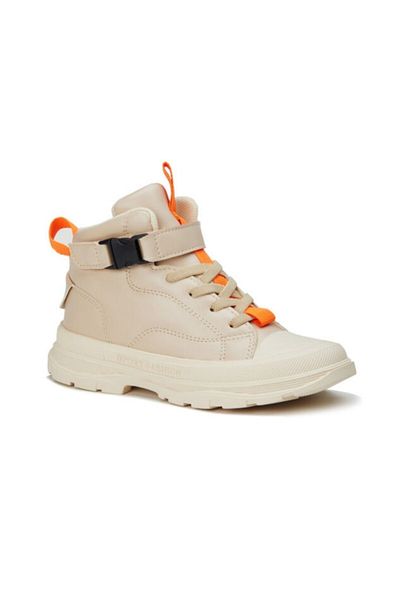 Vicco Μπαμπού Μπεζ Αδιάβροχες Unisex Παιδικές Ορθοπεδικές Μπότες Velcro