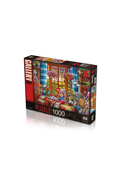 Genel Markalar 1000 Parça Yetişkin Puzzle Yapboz Dikiş Odası Ciro Marchetti Stitching Room Art Gallery