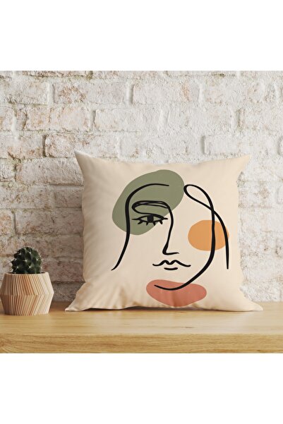 LadiesHome Husă decorativă pentru pernă cu două fețe, digitală, cu imprimeu d...