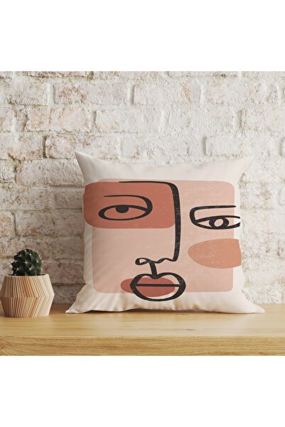 LadiesHome Husă decorativă pentru pernă cu două fețe, digitală, cu imprimeu d...