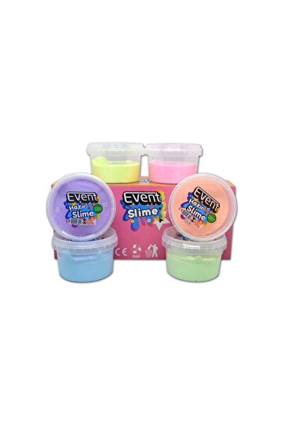 EVENT Slime Oyun Jeli Yuvarlak Kutu 6'lı Set