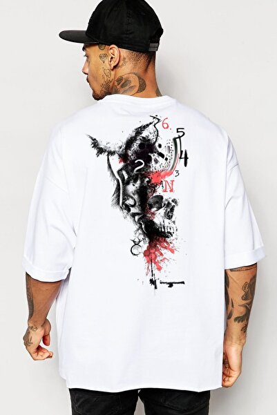barsdepo Time Dream Printed - Oversize Λευκό T-shirt