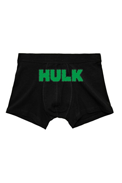 BoxerMasters Ανδρικά μπόξερ με στάμπα Black Hulk