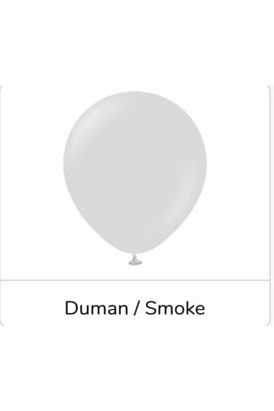 Deniz Party Store Smoke Gray Latex Balloon 10 Pieces
