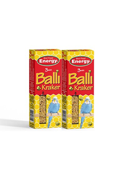 Energy Ballı Muahbbet Kuşu Krakeri 3' Lü X 2 Adet
