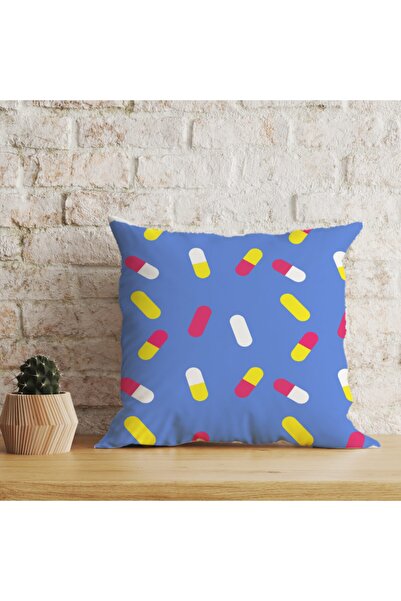 LadiesHome Husă decorativă pentru pernă cu două fețe, digitală, cu imprimeu d...