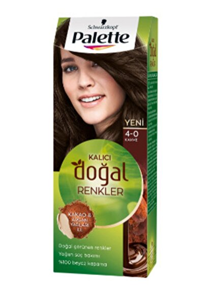Palette Saç Boyası Doğal Renkler 4-0 Kahve