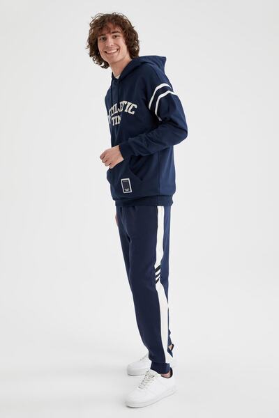DeFacto Regular Fit Triko Bantlı İçi Yumuşak Tüylü Jogger Eşofman Altı