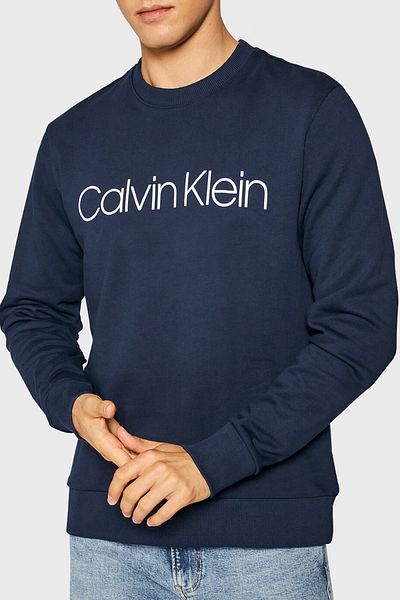 Calvin Klein Ανδρικό φούτερ - λαιμόκοψη, βαμβακερό, εμπριμέ, κανονική εφαρμογή K10k 104059   407