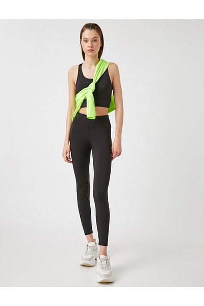 Koton Jambiere sport negre cu talie înaltă - Kaıdn 2sak40120nk