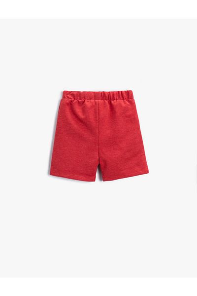 Koton Slogan Printed Shorts Cotton
