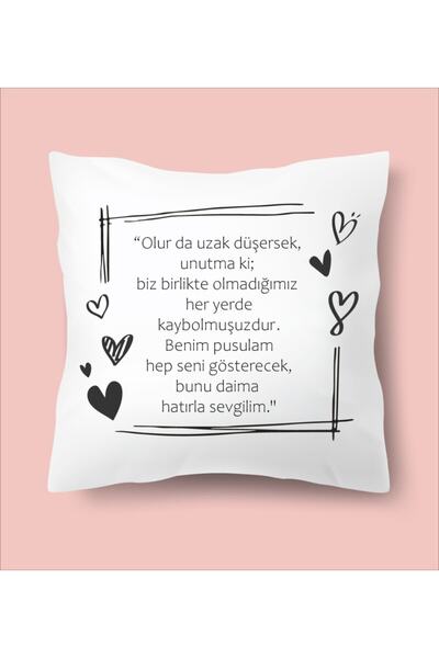 Genel Markalar "bunu Daima Hatırla Sevgilim" Yazılı Baskılı Yastık Sevgiliye ...