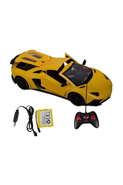 Erdem Oyuncak Lamborghini Aventador Uzak. Kumandalı Araba, Sarı, Kırmızı, Tur...