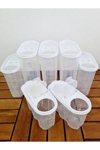 Miami Home 7-Piece Oval Food Container with White Lid