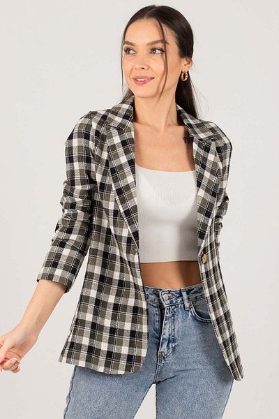 armonika Blazer - Khaki - Regular Fit