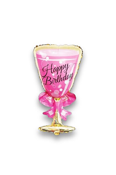 Generic Brand Pink Goblet Shaped Foil Balloon