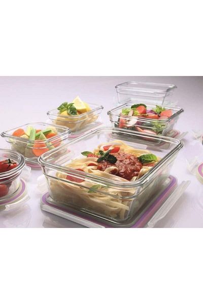 Glasslock D-mcrb100 Rectangular Glass Storage Bowl 1000ml