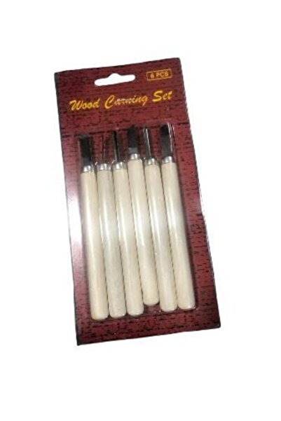 Lutart Ahşap Ve Seramik Oyma Seti 6lı