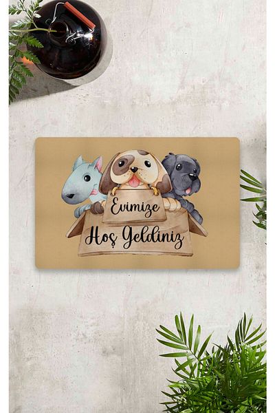 Vagonik Digital Printed 50x70cm Decorative Multi-Purpose Indoor and Outdoor Door Mat