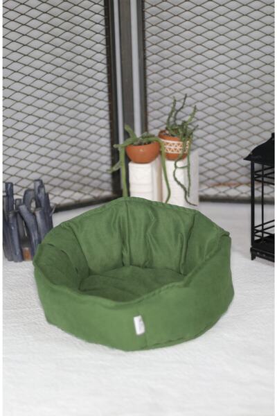 Khakı Green Kedi Köpek Yatak