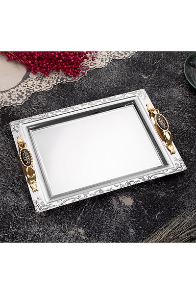 ÖZBURAK Çınar Hürrem Gold Single Catering Presentation and Tea Tray
