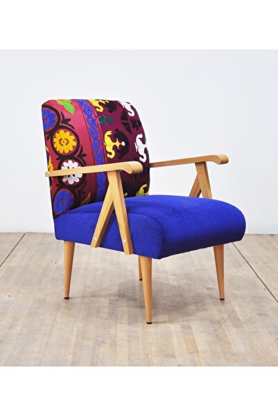 Name Design Studio Ahşap Koltuk - Mavi Hayal