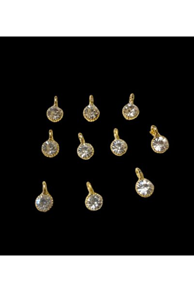 Lade حامل هزاز حجري مطلي بالذهب (5 ملم) - 10 قطع