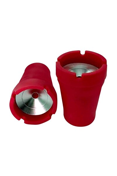 Intac Kırmızı Metal Kül Tablası