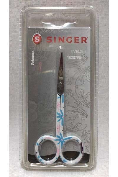 SİNGER مقص تطريز منقوش بطرف منحني