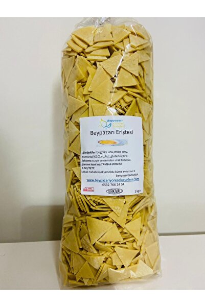 BEYPAZARI YÖRESEL ÜRÜNLERİ Üçgen Erişte-mantı 1 Kg