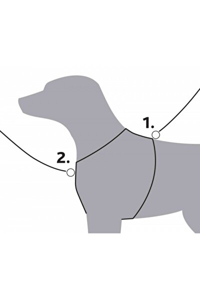 Trixie Dog Premium Chest Collar, S:42-50cm/15mm, Gray