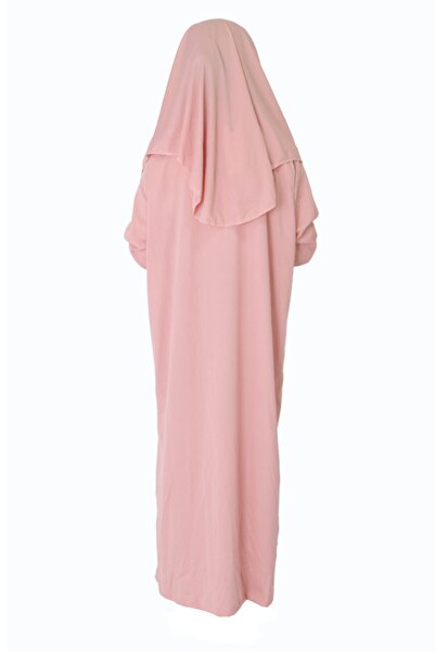 ZEHRANAZ NAMAZ ELBİSESİ Pudra Çocuk Fermuarsız Namaz Elbisesi 5/8 yaş