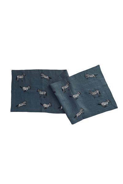 ge living Anthracite Runner - Λινό με σχέδιο Zebra