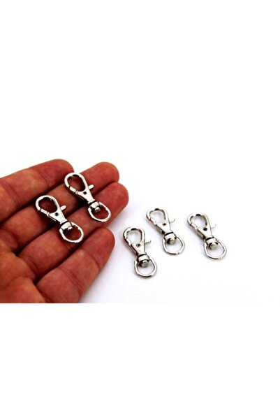 yfhobi 2 Adet - 10x32 Mm Paris Kanca, Gemici Anahtarlığı, Nikel Kaplama