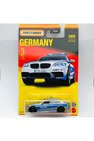 Matchbox (2022) Bmw M5 Police Germany Seri 1:64 Ölçek Marka 3/12
