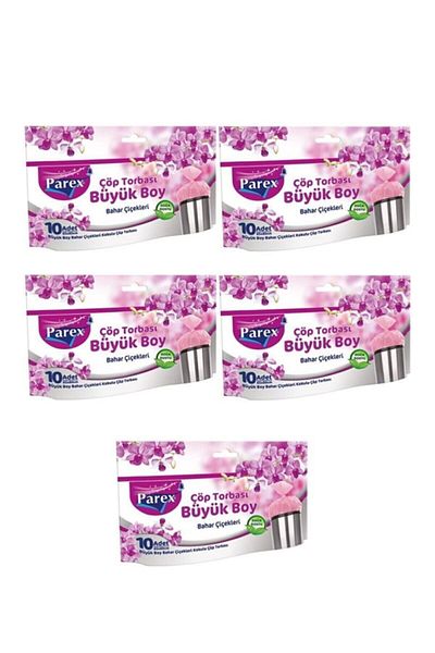 Parex Spring Scented Premium Garbage Bag Large Size - Pack of 5