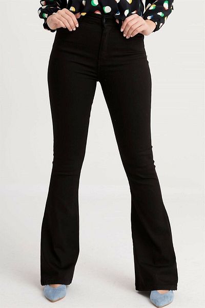 Ramrod Soft, Women's Black Non-Fading High Waist Lycra Slimming Spanish Jeans Pantalon Harmony