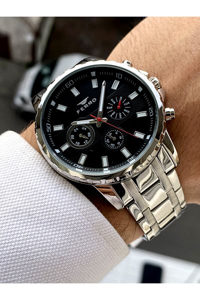 FERRO Original Steel Men's Watch + Bracelet Gift