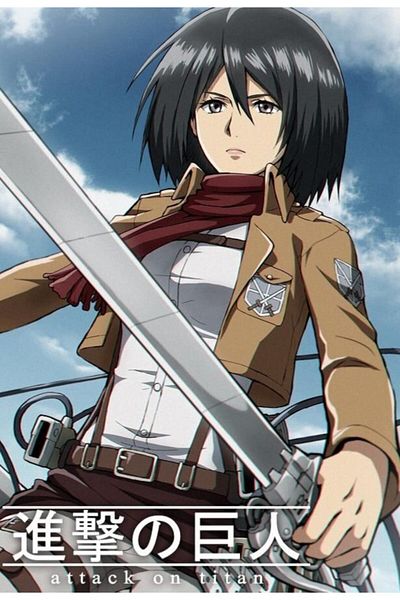 detayminant Mikasa Ackerman (Attack On Titan) Anime Notebook 1 Piece Special Design A4 Size 21*29 Cm Wired Striped