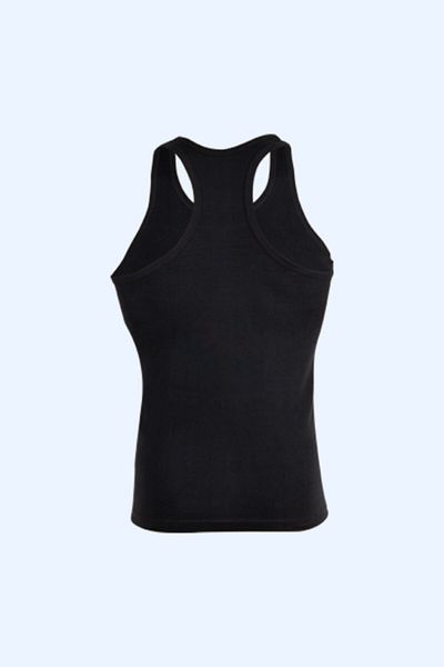 Ceylanoğlu 3-Piece Black Ribbed Men's Athlete Undershirt