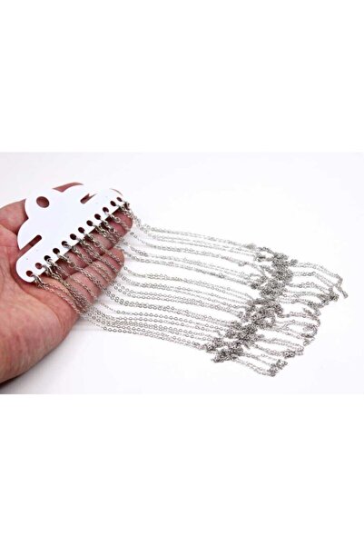 yfhobi 1 Adet - 50 Cm Kesilmiş Hazır Kolye Zinciri, Zincir Ölçüsü : 0.40 Mm, ...