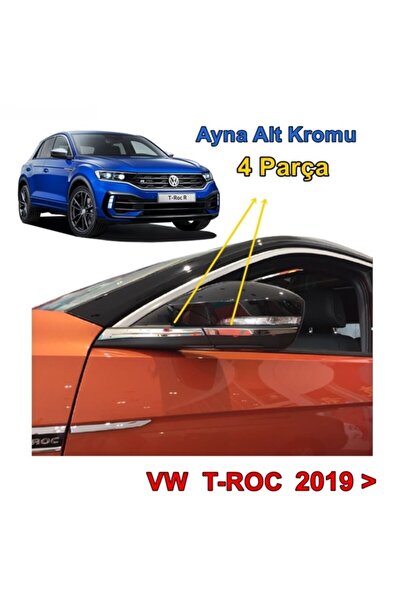Point Vw T-roc Ayna Kapak Alt Çıtası 2019 Sonrası 4 Prç. P.çelik