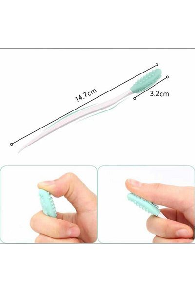 Vi Caro 2 Pieces Blackhead Remover Brush Lip Nose Facial Cleansing Brush Exfoliating 2 Pieces