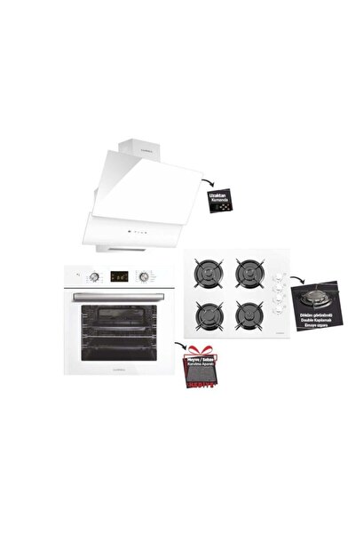 Luxell Opall Beyaz Ankastre Set 15 Program 2022