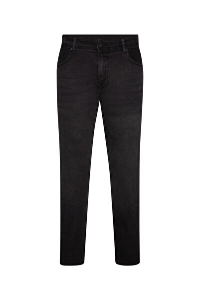 SÜVARİ Rahat Kalıp Koyu Gri Erkek Jean Pantolon