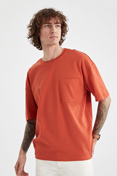 DeFacto Podstawowy T-shirt oversize z okrągłym dekoltem