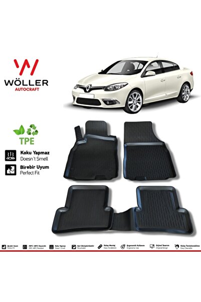 wöller Renault Fluence Uyumlu Paspas 2009 Sonrası 3d Havuzlu Paspas