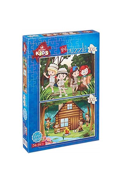 Art Puzzle Brand: Art Kids Puzzle Scout Camp 2X100 Pieces Category: Puzzle