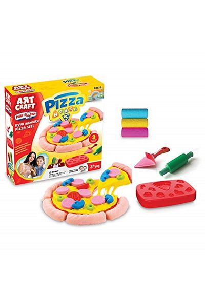 ARTCRAFT İSTANBUL Artcraft 3572 Pizza Set Play Dough, 150 g Picture Folder