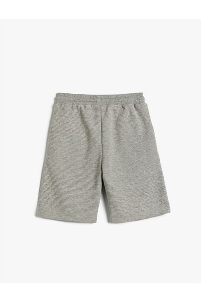 Koton Printed Shorts with Lace Waist